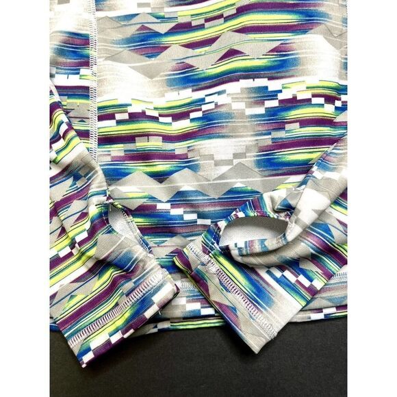 FILA SPORT 1/3 ZIP PULLOVER RUNNING JACKET Geometric Patterns SIZE S EUC - Picture 7 of 7